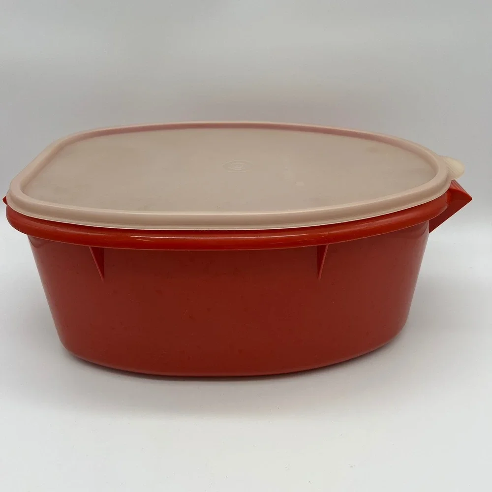 Tupperware Paprika Red Roast Flavor Saver 487 Lifter Tray Ham Turkey Chicken VTG